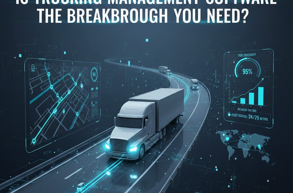 Is Trucking Management Software the Breakthrough You Need?